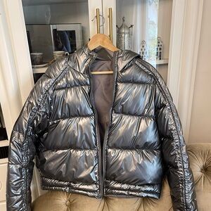 Xinxinfengge Silver metallic coat size XXL